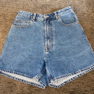 Zara High waisted mom jean shorts